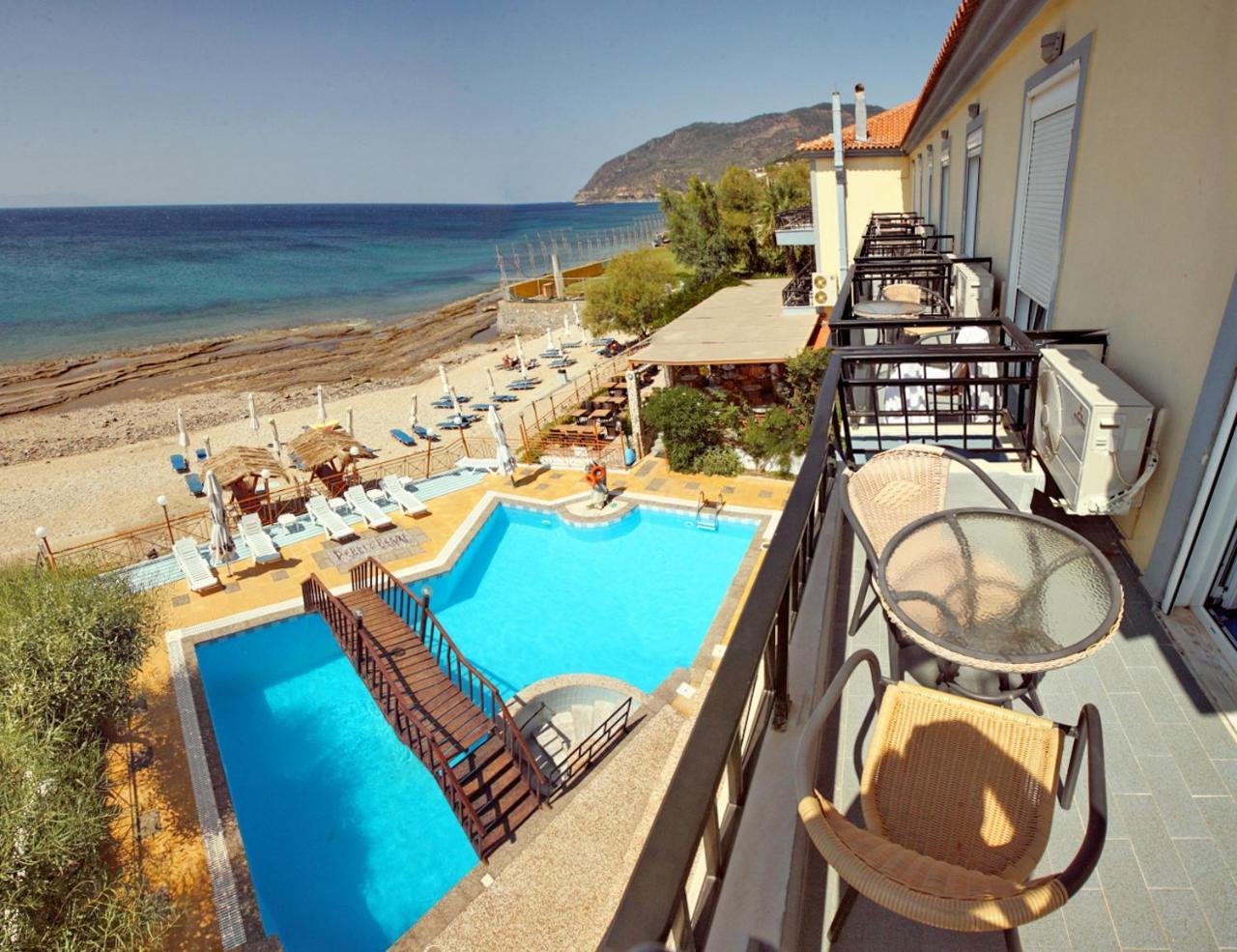 Pebble Beach Hotel Plomari Ngoại thất bức ảnh
